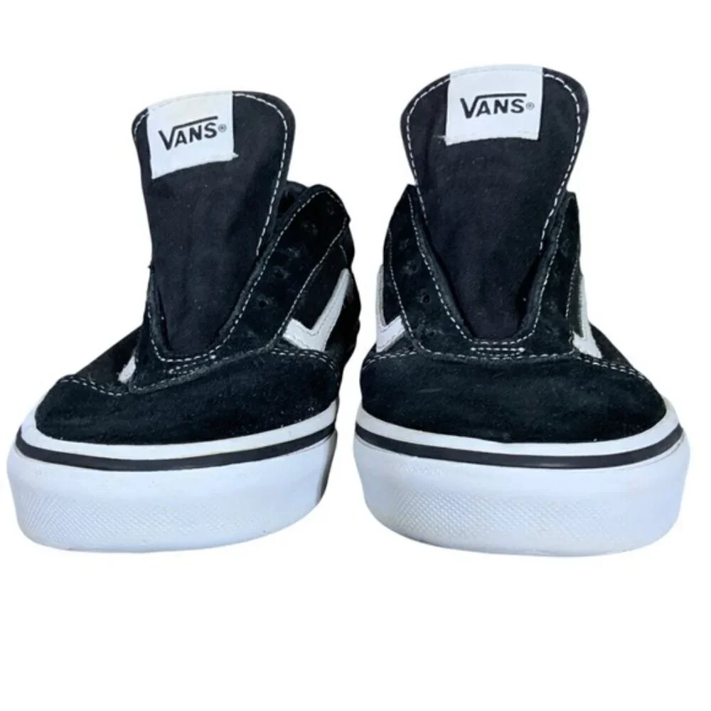 VANS Old Skool Suede Low Skate Sneakers Lace Up Off The Wall Black/White Sz 5